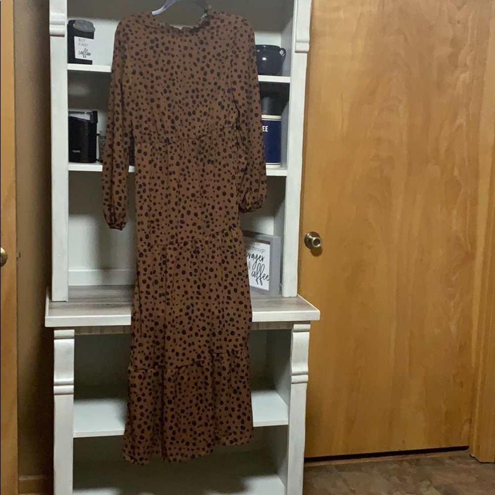 Shein Maxi Cheetah Print Dress